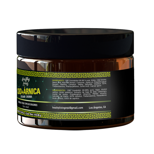 Arnica cream with CBD / Crema de Arnica con CBD 4.17 oZ
