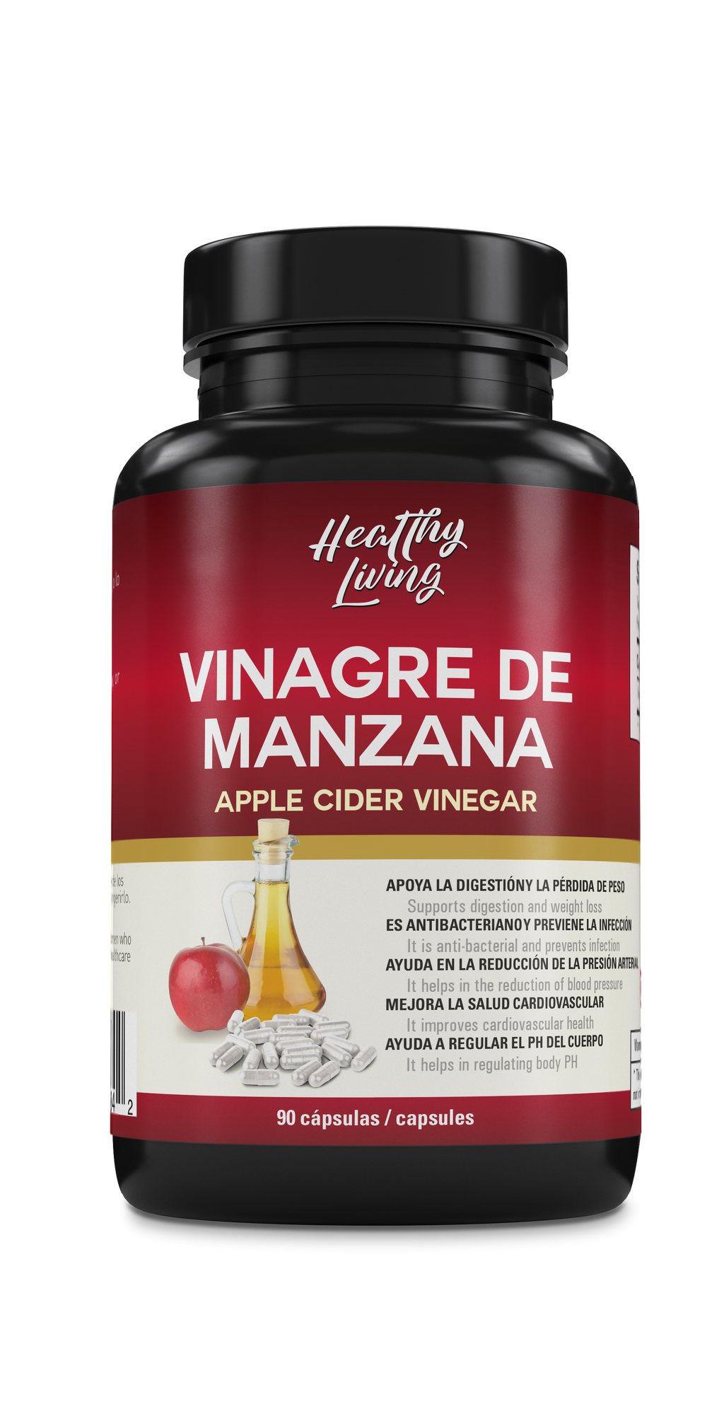 Apple Cider Vinegar x90 Capsules / Vinagre de Manzana x90 Capsulas