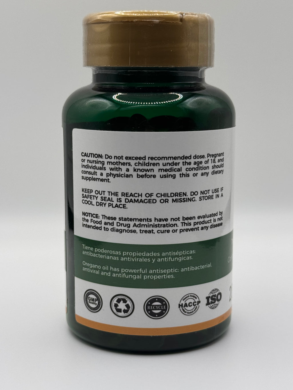 Aceite de oregano capsules/ Oregano Oil Capsules