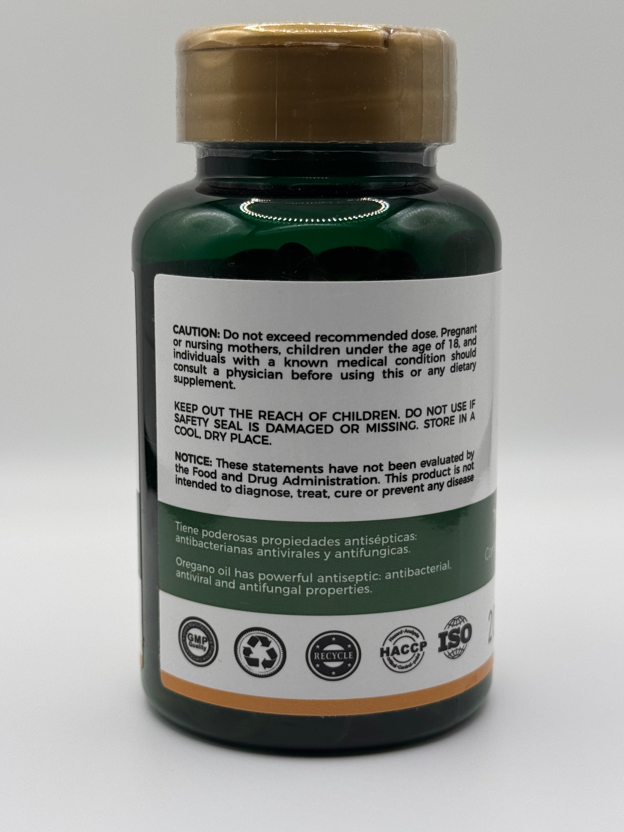 Aceite de oregano capsules/ Oregano Oil Capsules